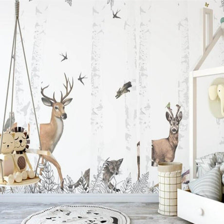 Whimsical Woodland Wonders Wallpaper-ChandeliersDecor.com