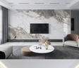 White Smoke Stone - Marble Wallpaper Murals-ChandeliersDecor.com