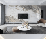 White Smoke Stone - Marble Wallpaper Murals-ChandeliersDecor.com