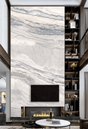White Waves Stone - Marble Wallpaper Murals-ChandeliersDecor.com