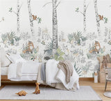 Wild Adventures Jungle Animals - Forest Wallpaper-ChandeliersDecor.com