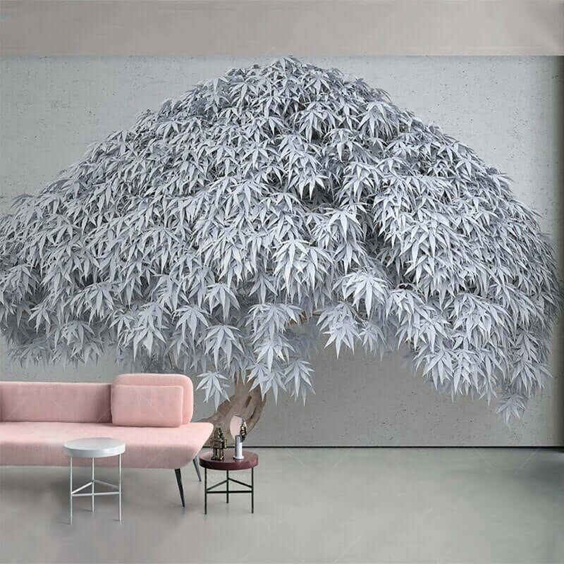 Willow Tree Mural Art Wallpaper - Home Wall Decor-ChandeliersDecor.com