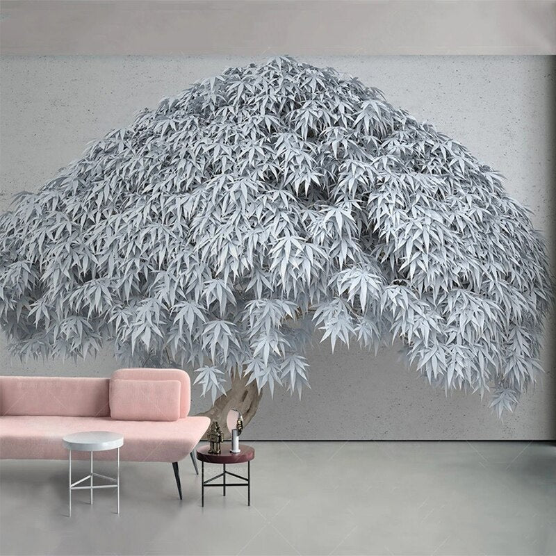 Willow Tree Mural Art Wallpaper - Home Wall Decor-ChandeliersDecor
