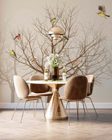 Winter Tree Wallpaper Mural - Transform Your Space-ChandeliersDecor.com