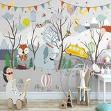 Winter Wonderland Wallpaper: Animal Party Atmosphere-ChandeliersDecor.com