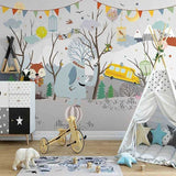 Winter Wonderland Wallpaper: Animal Party Atmosphere-ChandeliersDecor