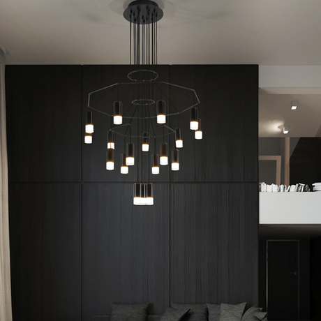 Wireflow LED Chandelier - Illuminate Your Space-ChandeliersDecor