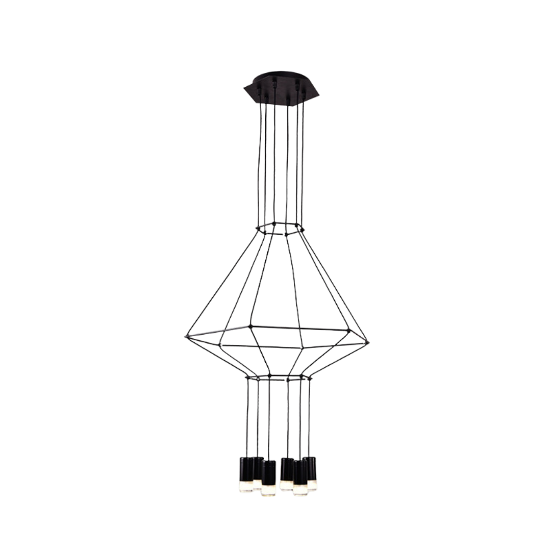 Wireflow LED Chandelier - Illuminate Your Space-ChandeliersDecor