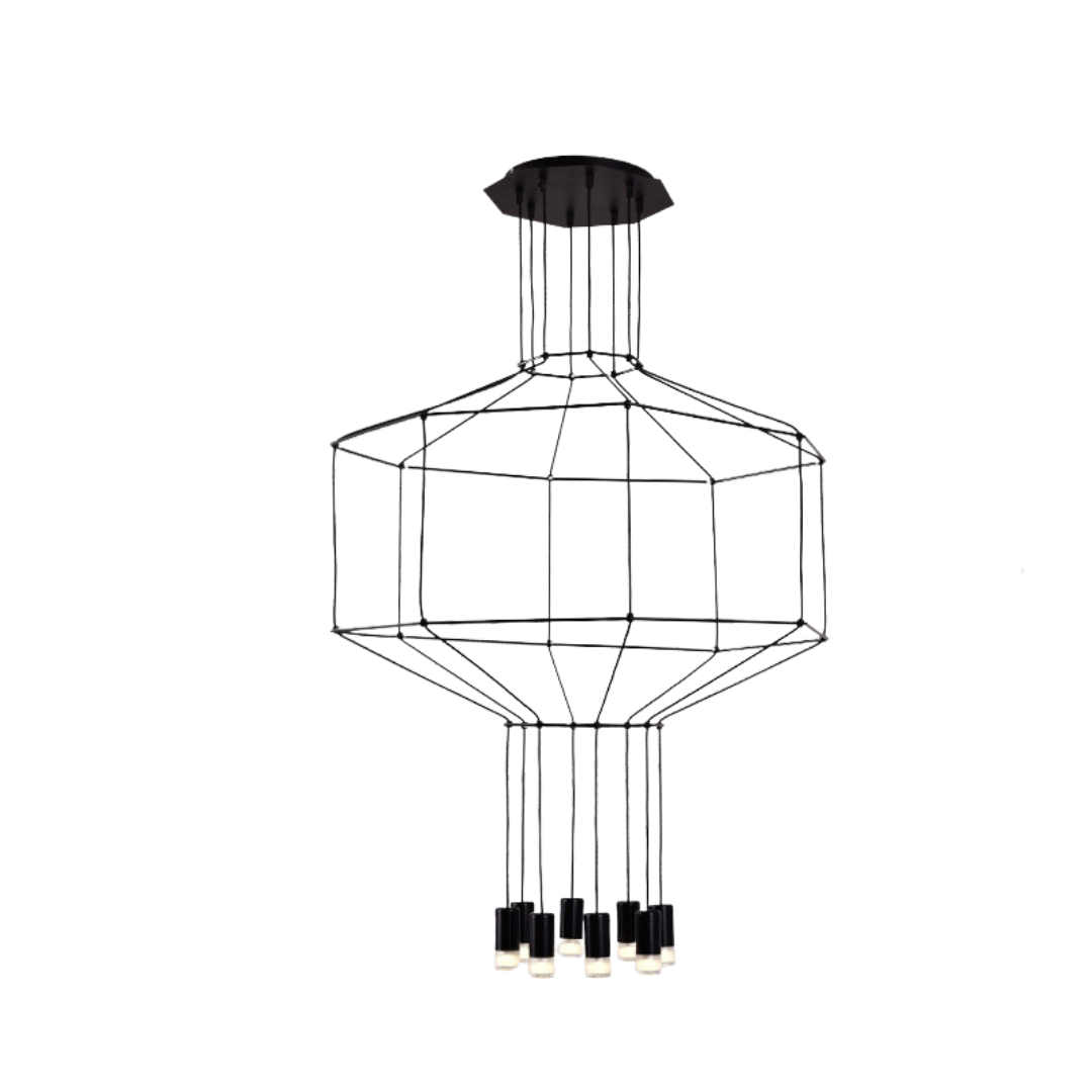 Wireflow LED Chandelier - Illuminate Your Space-ChandeliersDecor