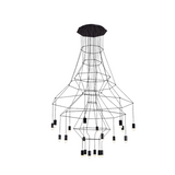 Wireflow LED Chandelier - Illuminate Your Space-ChandeliersDecor