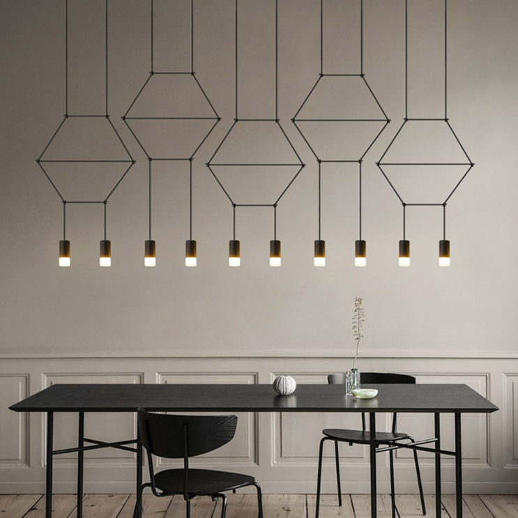 Wireflow LED Chandelier - Illuminate Your Space-ChandeliersDecor