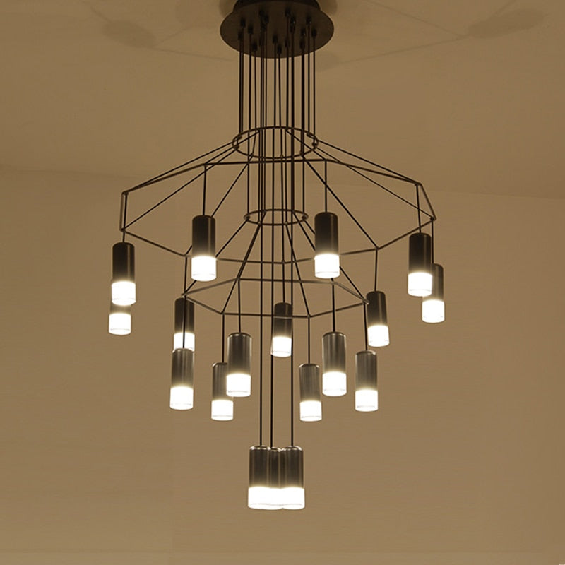 Wireflow LED Chandelier - Illuminate Your Space-ChandeliersDecor