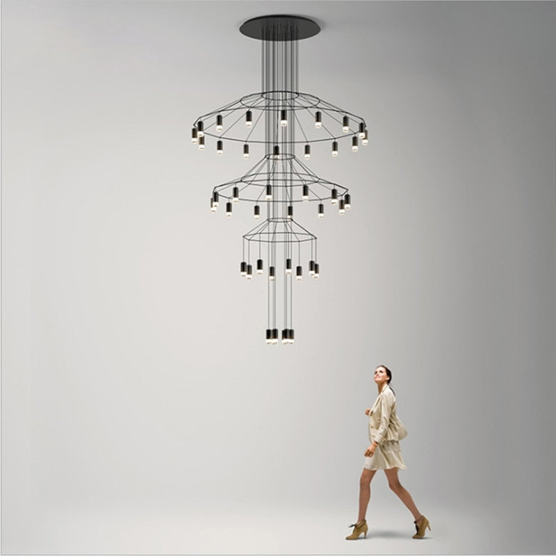 Wireflow LED Chandelier - Illuminate Your Space-ChandeliersDecor