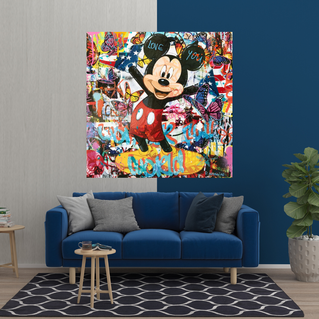 Wonderful Mickey Mouse Canvas Wall Art - High-Quality Décor-ChandeliersDecor