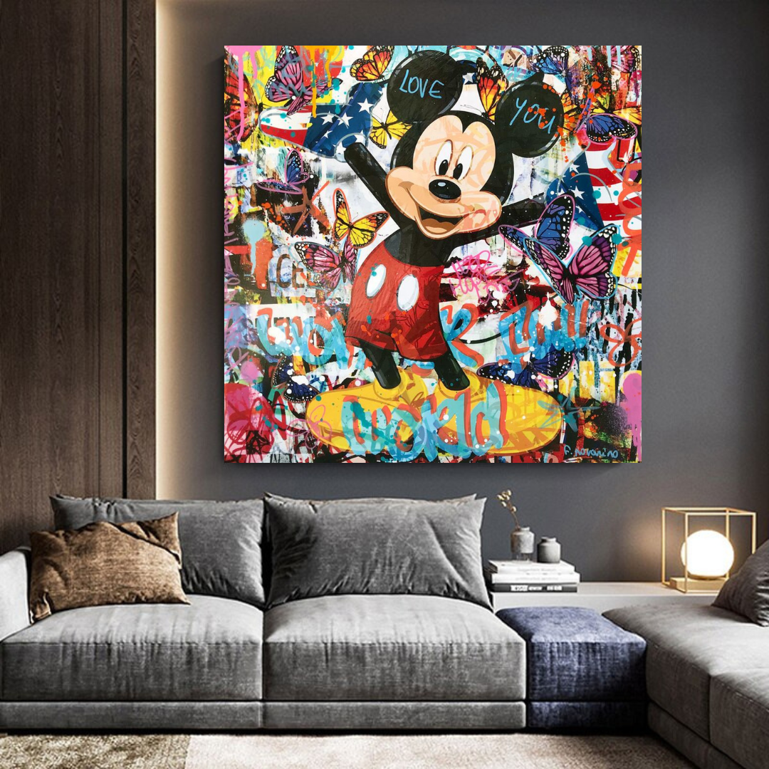 Wonderful Mickey Mouse Canvas Wall Art - High-Quality Décor-ChandeliersDecor