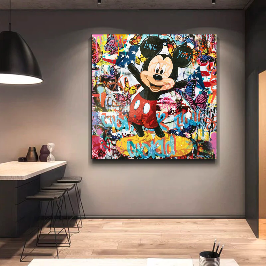 Wonderful Mickey Mouse Canvas Wall Art - High-Quality Décor-ChandeliersDecor