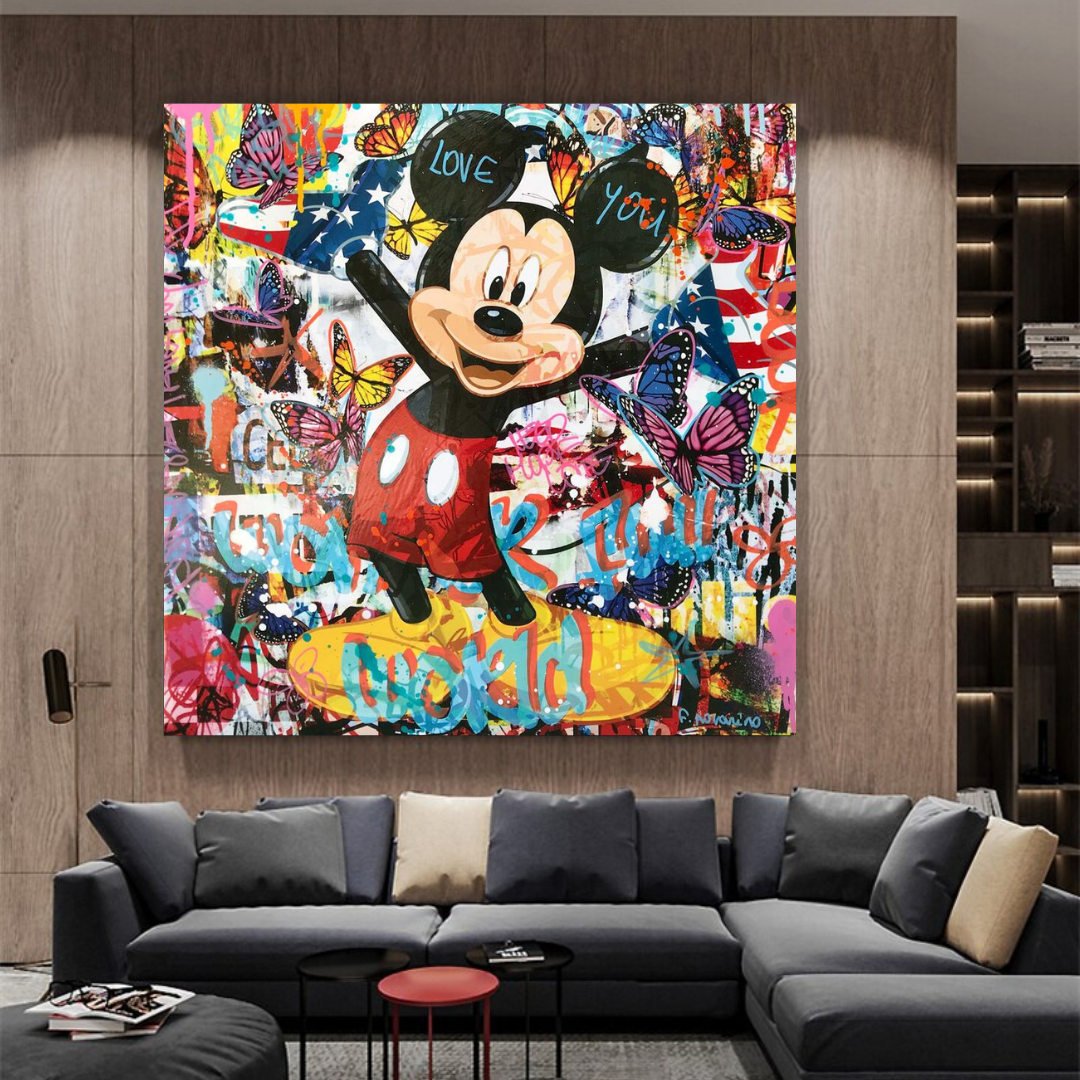 Wonderful Mickey Mouse Canvas Wall Art - High-Quality Décor-ChandeliersDecor