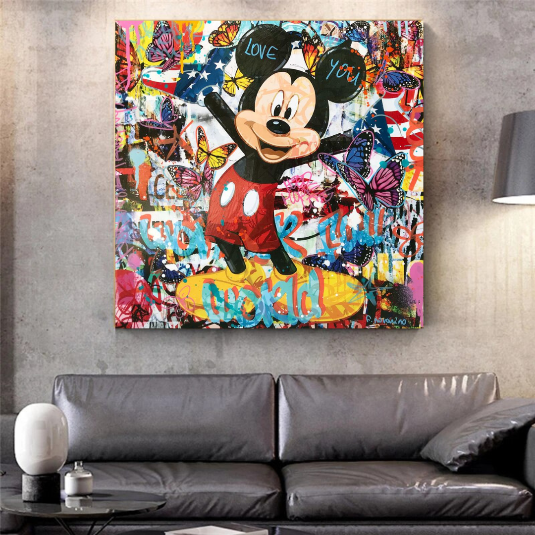 Wonderful Mickey Mouse Canvas Wall Art - High-Quality Décor-ChandeliersDecor