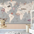 Wonderland Adventure - World Map Murals Wallpaper-ChandeliersDecor