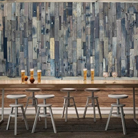 Wood Brick Effect Wallpaper - Transform your Room Today-ChandeliersDecor.com