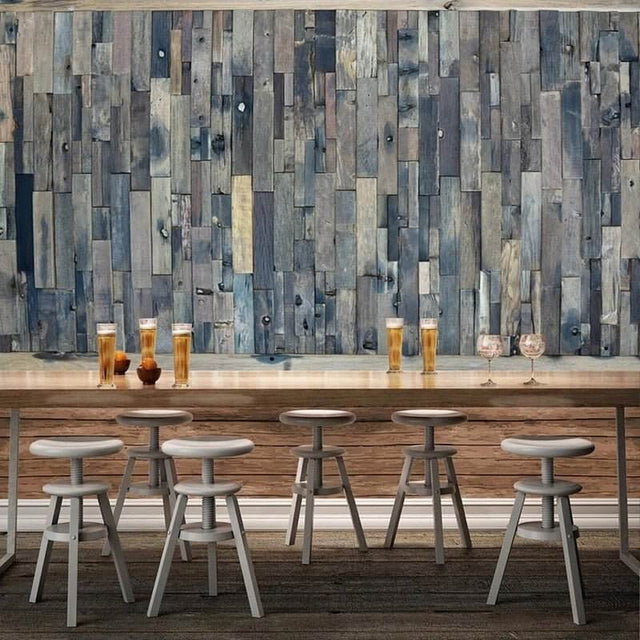 Wood Brick Effect Wallpaper - Transform your Room Today-ChandeliersDecor.com