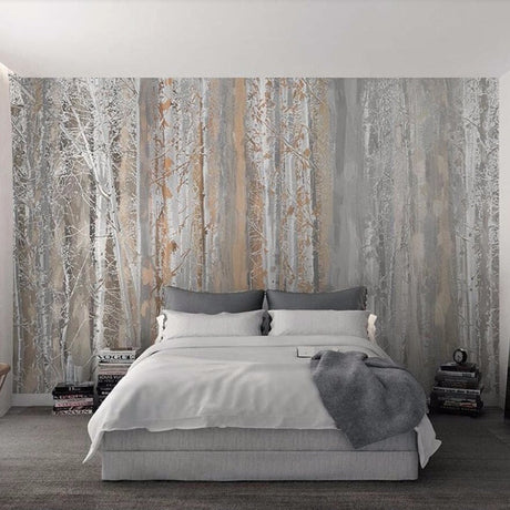 Wood Texture Forest Wallpaper: Transform Your Space-ChandeliersDecor