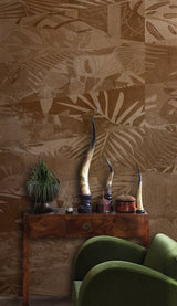 Wooden Leaf Textures Wallpaper Mural-ChandeliersDecor.com