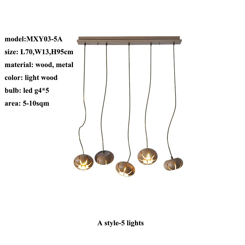Lustre LED en bois : illuminez avec un charme naturel