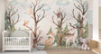 Woodland Forest Animals - Kids Room Wallpaper Mural-ChandeliersDecor.com