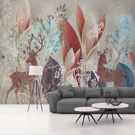 Woodland Wallpaper Mural: Create a Serene Atmosphere-ChandeliersDecor