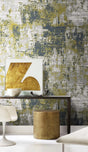 Yellow Brushed Texture Wallpaper Mural-ChandeliersDecor.com